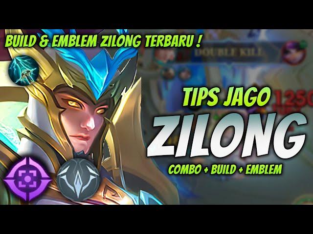 CARA MAIN ZILONG META TERBARU ! BUILD & EMBLEM ZILONG TERSAKIT 2024 ! | ZILONG EXP LANE GAMEPLAY