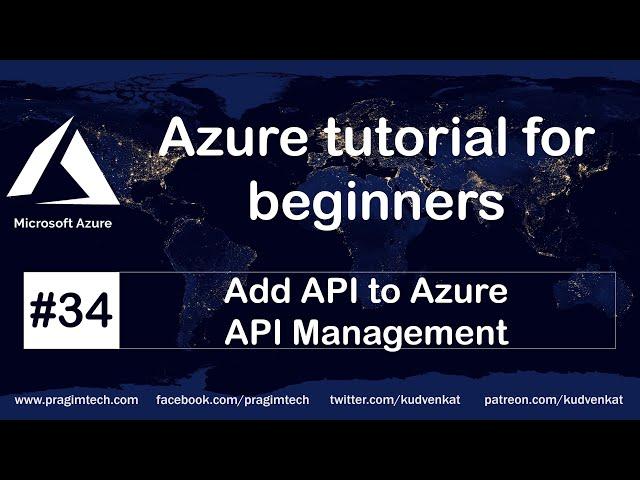 Add api to azure api management