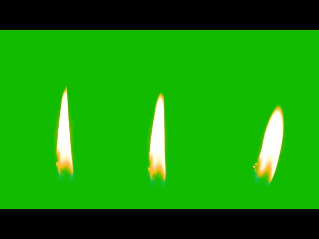 Flames of Candles, Green Screen Video, Chroma Key - Filmora Assets