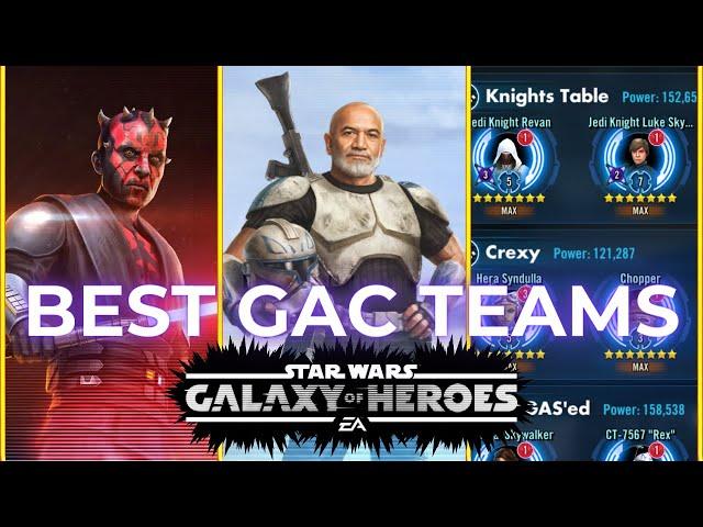 40 Best GAC Teams RANKED in SWGOH (No Galactic Legends)