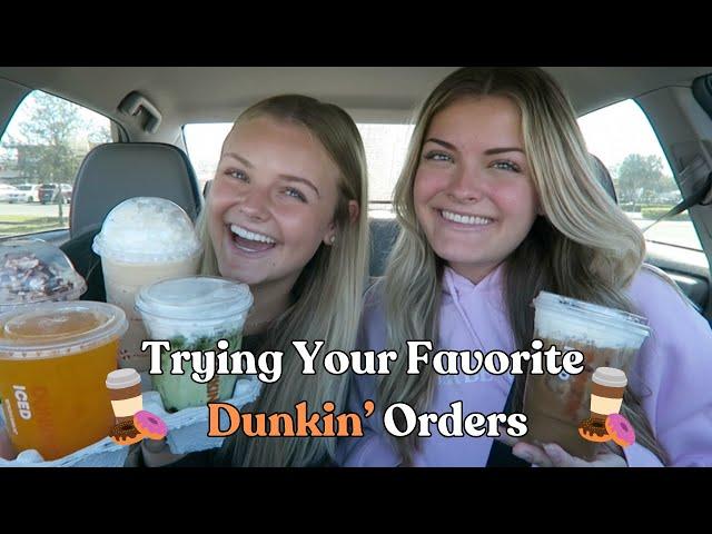 Trying Your Favorite Dunkin' Orders