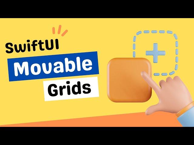 SwiftUI Movable Grids in 5 Mins - Drag & Drop - Xcode 15