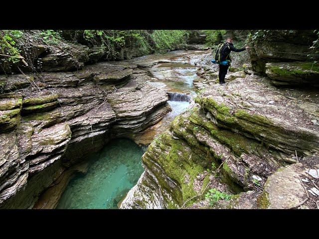 Каньон реки Бешенка, водопад Перун 30м