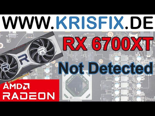 RX6700XT - Repair [Not Detected] #amd #gpurepair