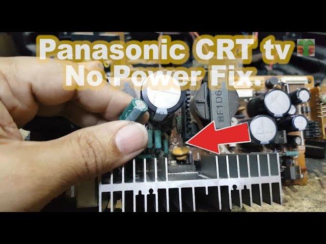 Panasonic CRT tv No Power Fix.