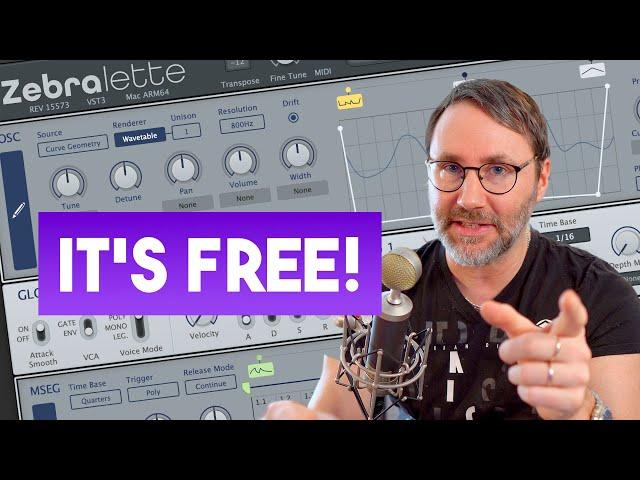 Wavetables with Zebralette 3: BEST Free Synth plugin 2024 