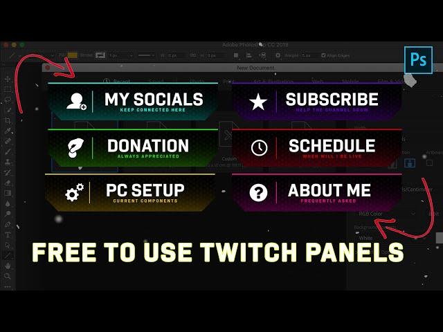 FREE CLEAN TWITCH PANELS