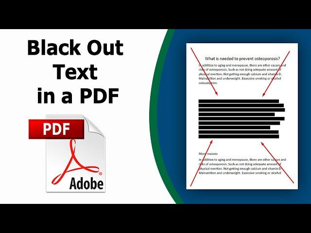 How to black out text in pdf using Adobe Acrobat Pro DC