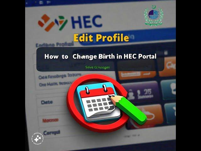 How do I change the date of birth in the HEC portal online? #edit