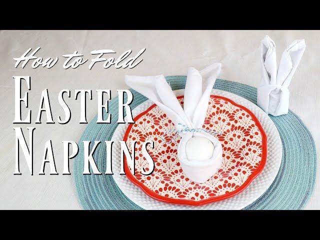 Bunny Napkin Fold 2 ways