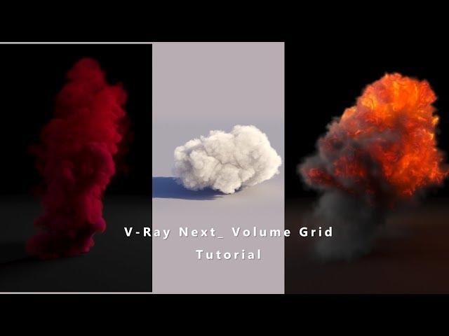 Rendering realistic Explosion Smoke and Cloud in V-Ray Next Volume Grid