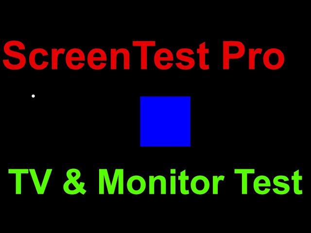 TV and Monitor screen quality test for color uniformity, pixels, dimming display 4K UHD 60fps