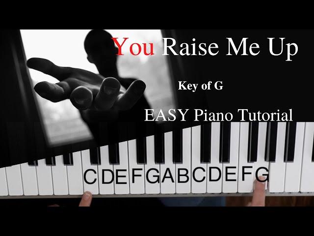 You Raise Me Up -Brendan Graham (Key of G)//EASY Piano Tutorial