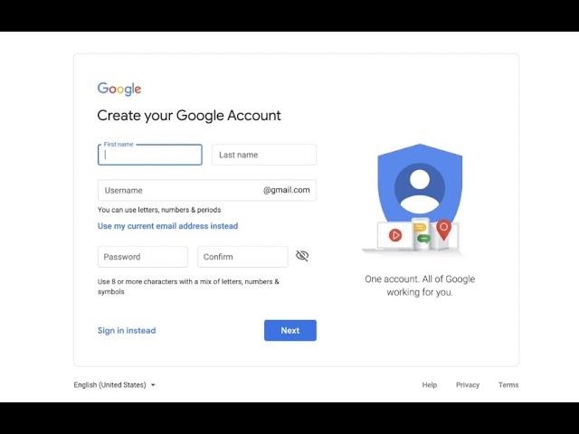 How to make a google account