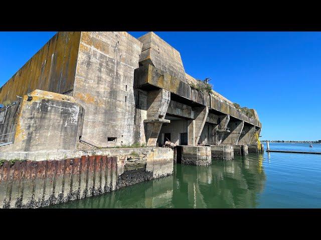 INSIDE WW2 GERMAN U-BOAT BASE AT LORIENT