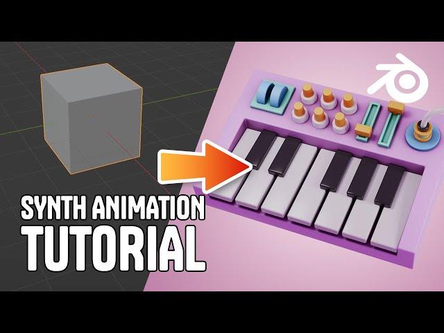 Model and Animate a Synthesizer in Blender – Full Tutorial