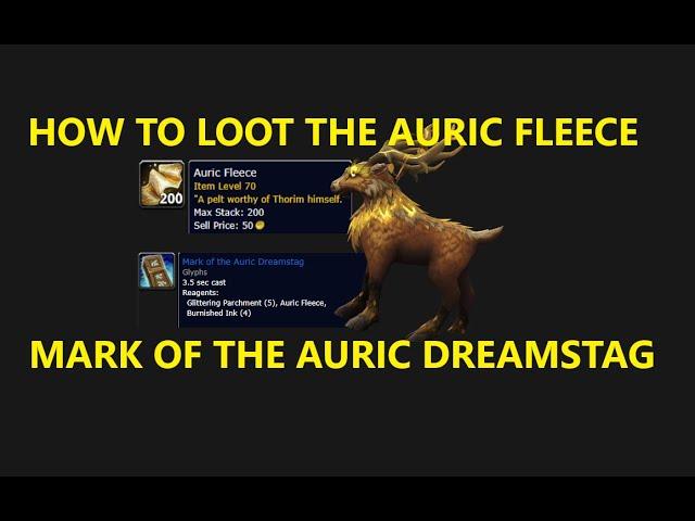 How To Loot The Auric Fleece To Get The Mark Of The Auric Dreamstag Appearance (Skinning)