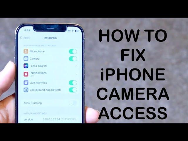 How To FIX Allow Camera Access Missing On iPhone! (2024)