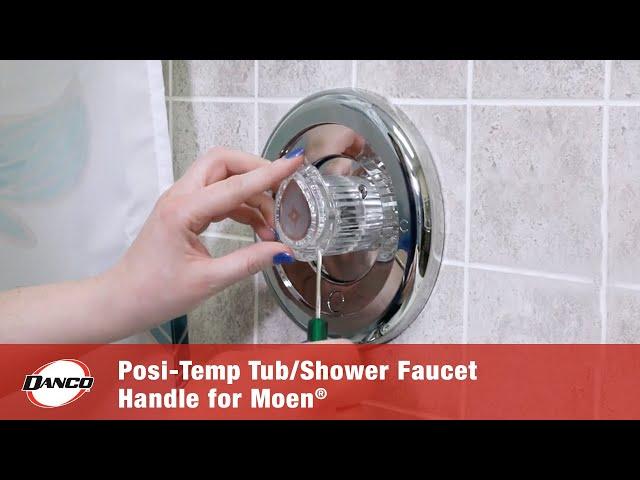 Posi-Temp Faucet Handle for Moen Tub/Shower in Clear Acrylic