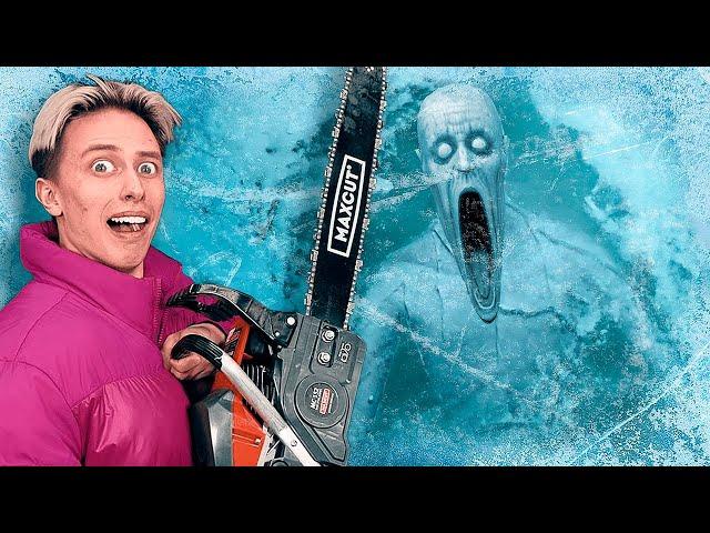 We found these creepy finds in the ice where the modest man sank!