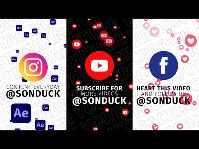 3 Social Media Branding Motion Graphics | After Effects Tutorial