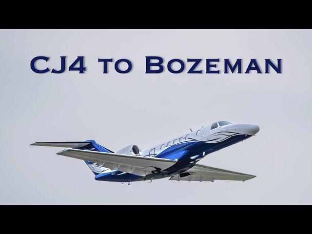 Rainy Private Jet Departure and Sunset Arrival to Bozeman: CJ4 Part 2