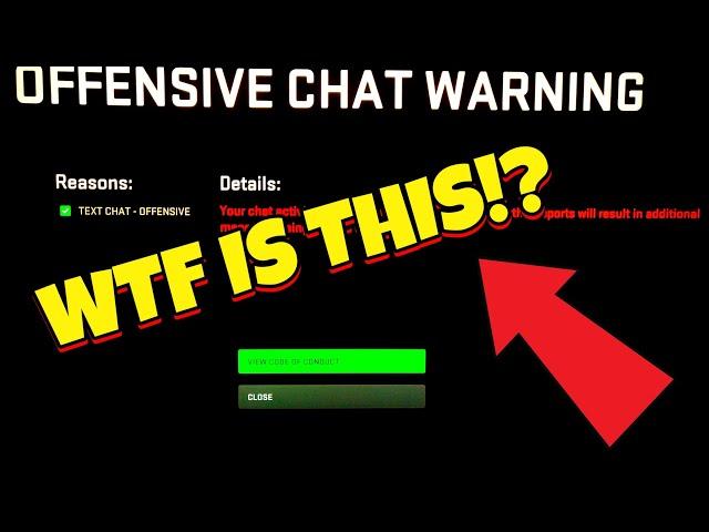 WHAT IS AN OFFENSIVE CHAT WARNING?? IT'S COD's NEW TOXIC CHAT SOLUTION