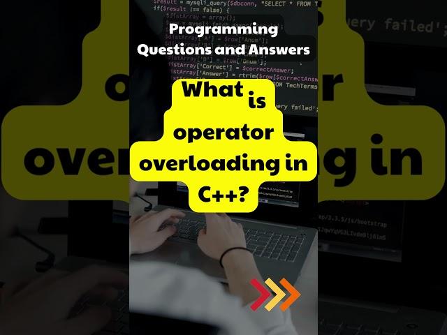 What is operator overloading in C++? | #OperatorOverloading #Programming | Learn with PGCProjects