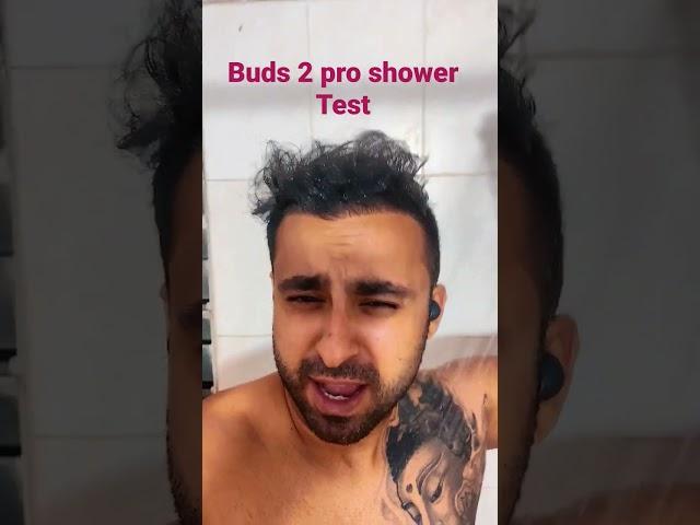 Shower Test, Samsung Galaxy Buds2 Pro, Buds 2 Pro shower test, water test of earphones #shorts