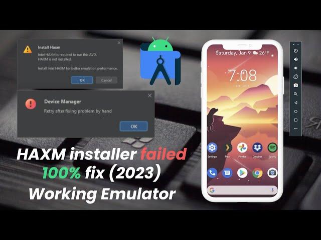 Intel HAXM Install is required to run this AVD quick fix | Fully Working (2023)