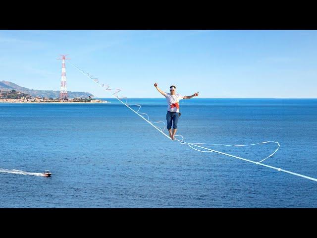 World Record Longest Slackline Attempt