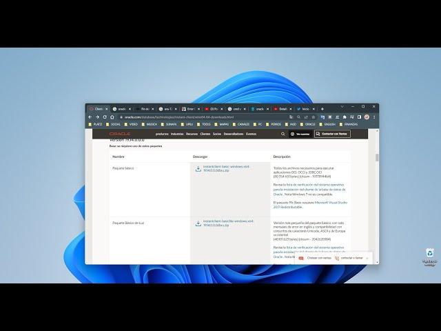 Como instalar Oracle Client 12c en Windows 10/11 - 2022