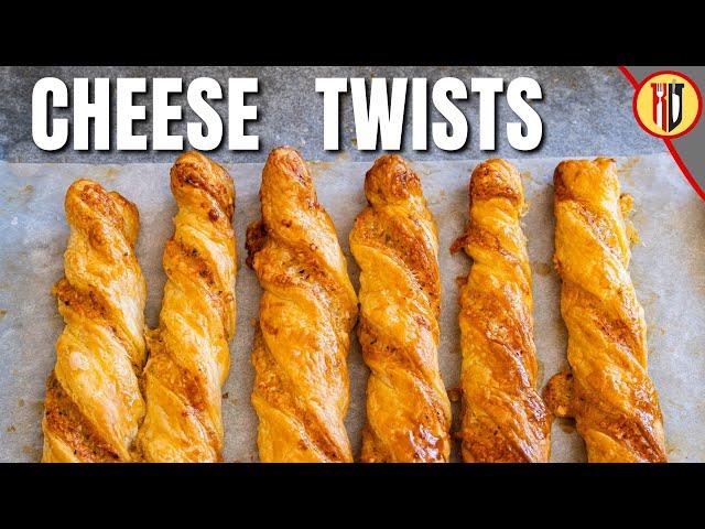 Easy Puff Pastry Cheese Twists