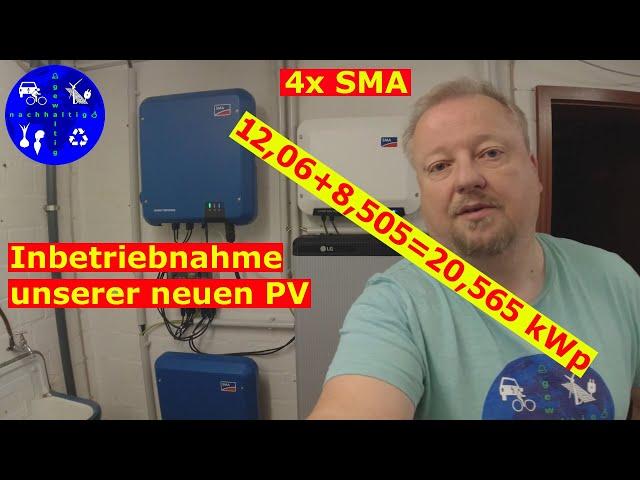 Inbetriebnahme und erste Erkenntnisse unserer neuen Photovoltaikanlage #sma