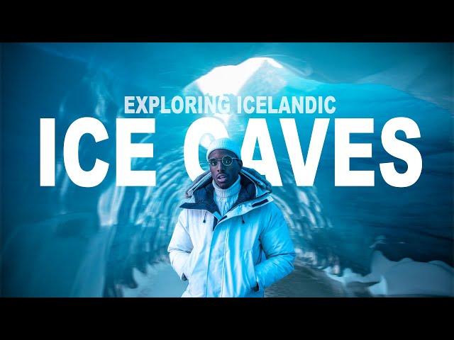 Exploring ICE CAVES in ICELAND