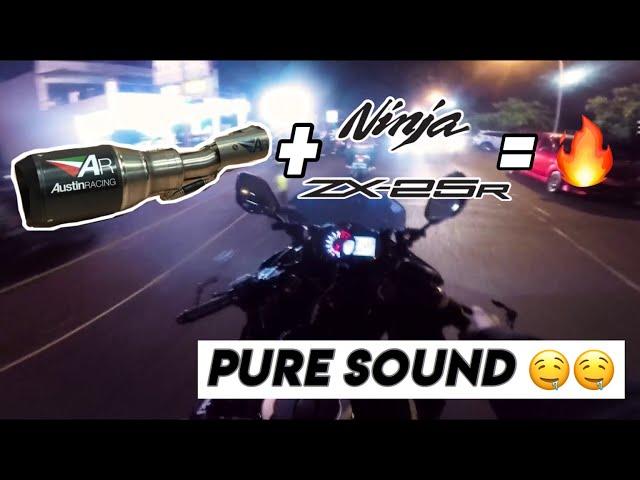 TEST RIDE MOTOR VIRAL ZX25R | PURE SOUND ZX25 AUSTIN RACING!!