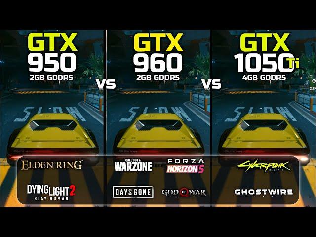 GTX 950 vs GTX 960 vs GTX 1050 Ti | Test In 8 Games