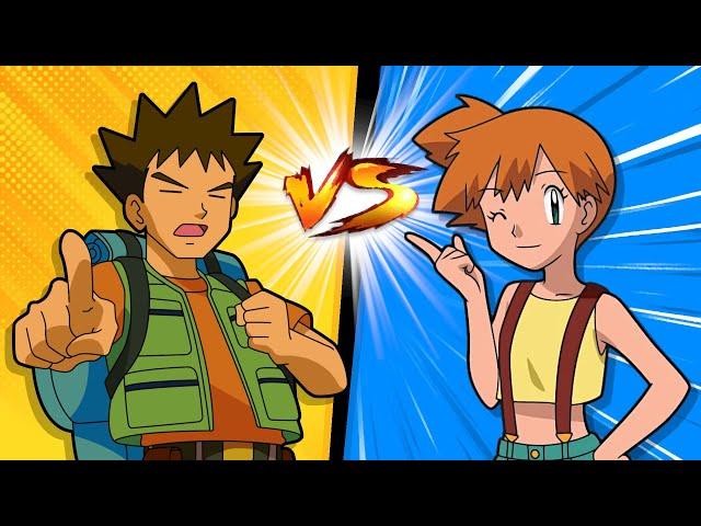 Brock and Misty race to become Pokémon champions