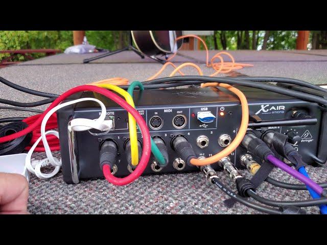 Simple outdoor setup w/ Behringer Xair XR12 + EV ZLX-12BT speakers | Gear Rig Walk Through Rundown