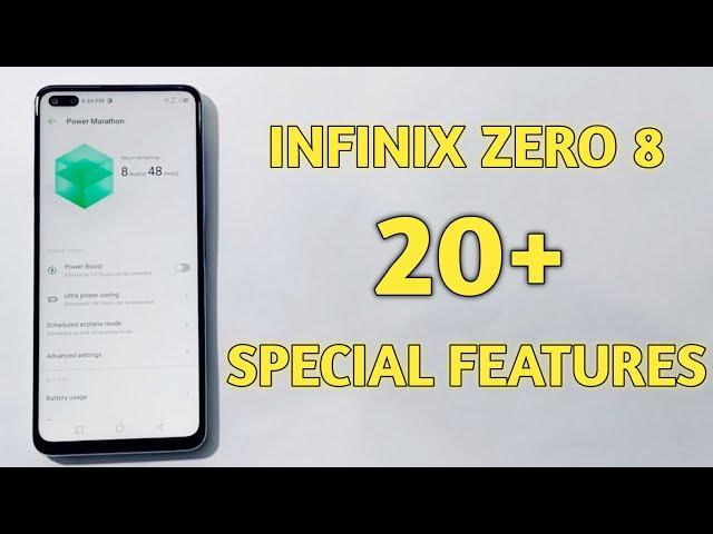 Infinix Zero 8 Top 20+ Special Features | Hidden Tips And Tricks