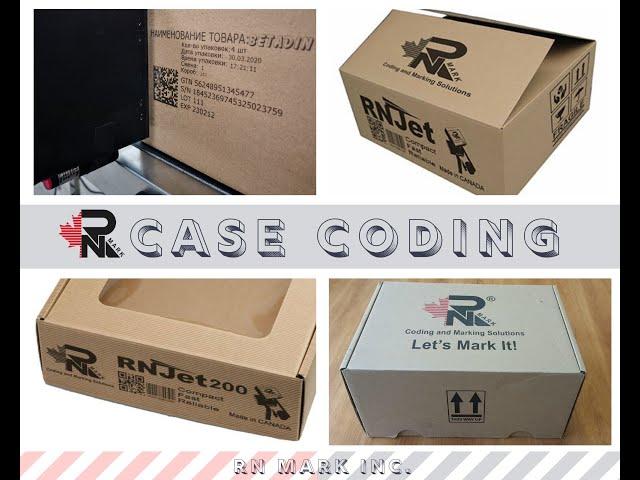 Case Coding Solutions with RNJet Industrial Inkjet Printers I Carton Printer I RN Mark