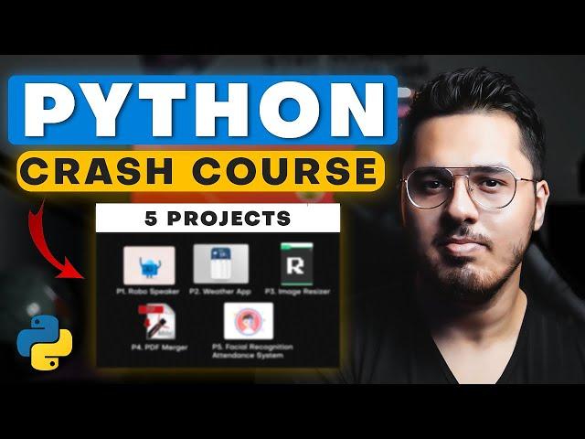 Python Crash Course in Hindi | 5 Python Projects | Complete Python Tutorial