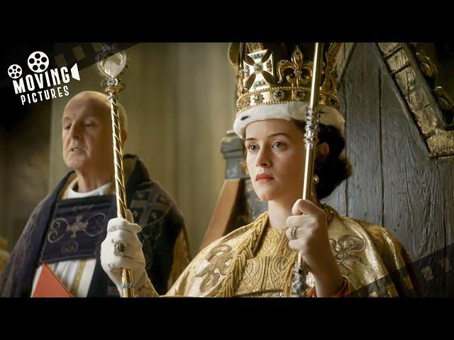 Queen Elizabeth's Coronation Ceremony | The Crown (Claire Foy, Matt Smith)