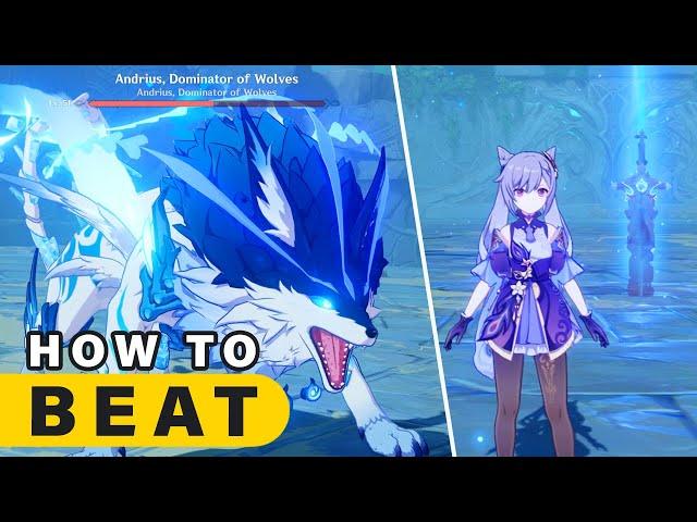 How to Beat WOLF BOSS Andrius, Dominator of Wolves World Boss ► Genshin Impact