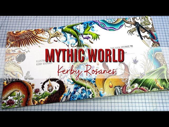 Colour Along | Mythic World by Kerby Rosanes | Name Plate Pages