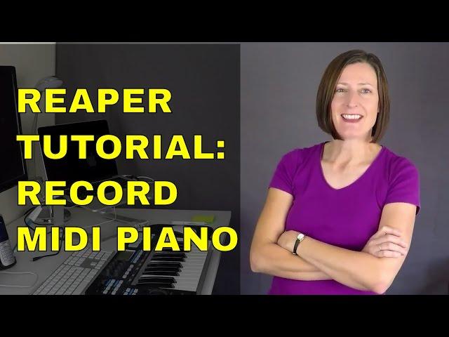 Reaper Tutorial: Record MIDI Piano Tracks And Convert To An Audio File Using FREE Piano VSTi Plugin