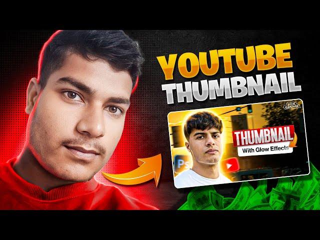 How to Make The BEST Thumbnail for YouTube Videos with Glow Effect - in Photoshop (Beginners)