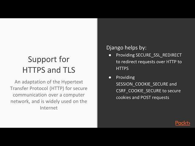 Advanced Web Development with Django: Security in Django|packtpub.com