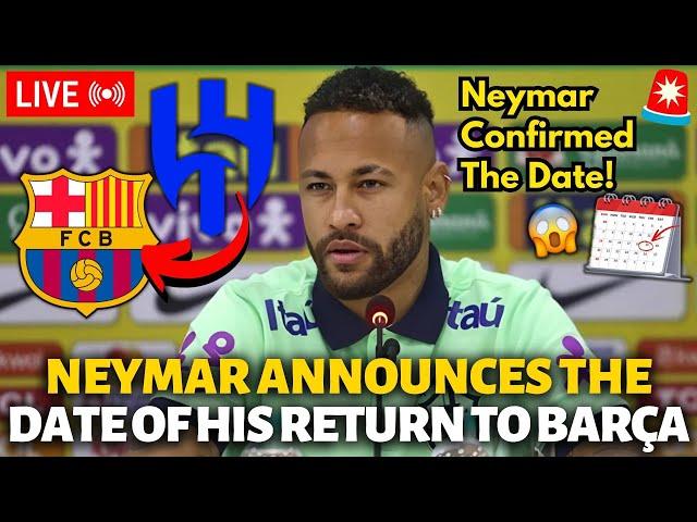 URGENT NEYMAR HAS JUST PARALYZED THE WORLD OF FOOTBALL! SURPRISED THE BARCELONA FANS! BARÇA NEWS!