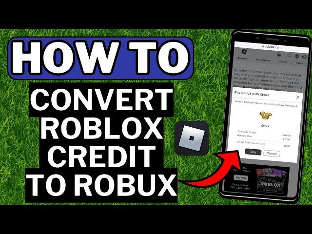 How To Convert Roblox Credit to Robux (EASY 2024)